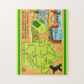 West Virginia Monongahela Valley Map ジグソーパズル (縦)