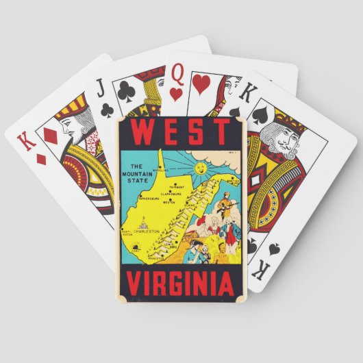 West Virginia Mountain State Playing Cards トランプ (裏面)
