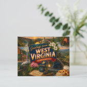 West Virginia Postcard ポストカード (スタンド正面)