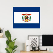 West Virginia State Flag Design ポスター (ホームオフィス)