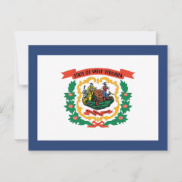 West Virginia State Flag Mountaineer Freedom ポストカード