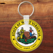West Virginia State Seal Keychain キーホルダー (正面)