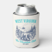 West Virginia The Mountain State 缶クーラー (缶正面)