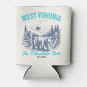West Virginia The Mountain State 缶クーラー (正面)