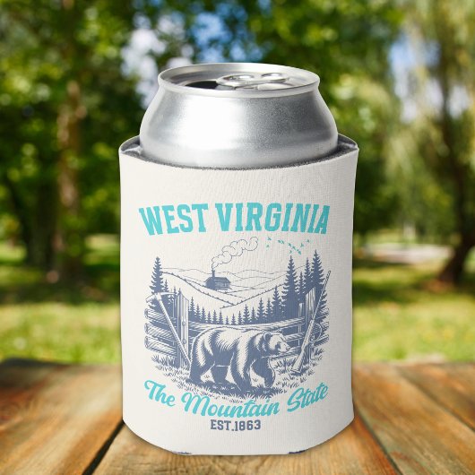 West Virginia The Mountain State 缶クーラー