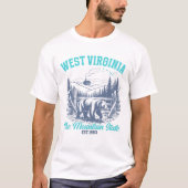 West Virginia The Mountain State Tシャツ (正面)