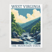 West Virginia the Mountain State USA Travel Place ポストカード (正面)