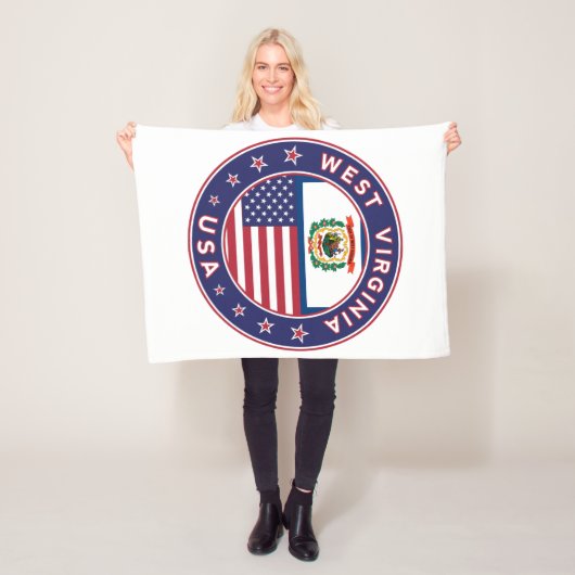 West Virginia, West Virginia sticker, phone case フリースブランケット (インサイチュ)