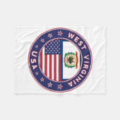 West Virginia, West Virginia sticker, phone case フリースブランケット (正面(横))