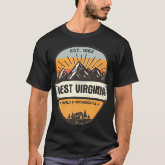 West Virginia Wild And Wonderful Vintage Retro Mou Tシャツ