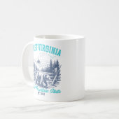 West Virginia Wilderness Bear Souvenir コーヒーマグカップ (正面左)