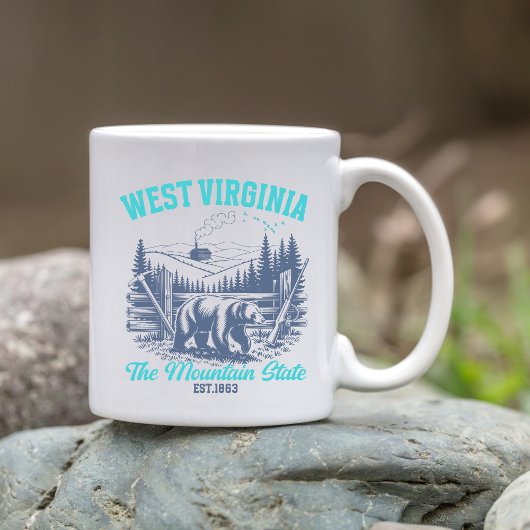 West Virginia Wilderness Bear Souvenir コーヒーマグカップ