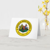 West Virginian Seal, Seal of West Virginia カード (黄色い花)