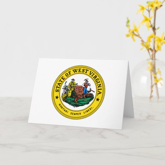 West Virginian Seal, Seal of West Virginia カード (黄色い花)