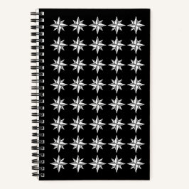 West Wind Postcards' Compass Logo Pattern ノートブック