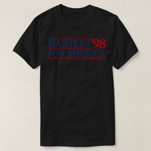 West Wing Bartlet For America 1998 Lightweight Hoo Tシャツ (デザイン正面)