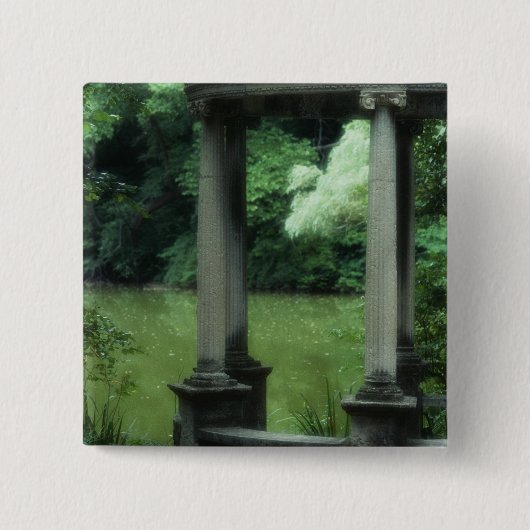 Westburyの古い庭の愛の寺院 缶バッジ (正面)