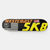 WESTCOAST SK8 8 1/2" スケートボードデッキ (横)
