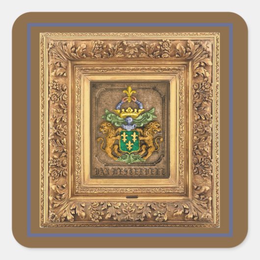 Westerfield Dutch Family Coat Of Arms. スクエアシール (正面)