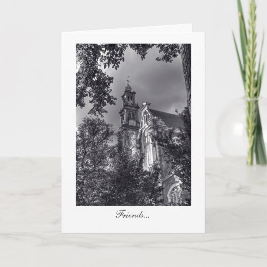 Westerkerk，アムステルダム教会 – 友人 カード (正面)