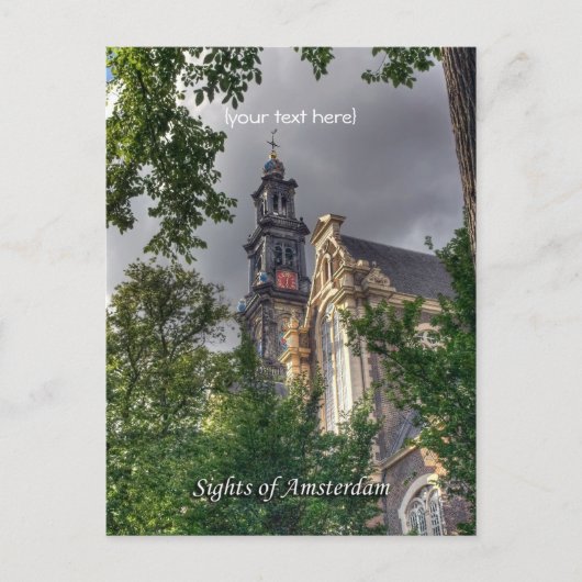 Westerkerk、Amsterdam Church、Sights of Amsterdam ポストカード (正面)