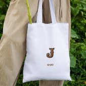Western風 レザーイニシャルモノグラム J トートバッグ