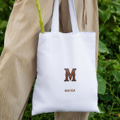 Western風 レザーイニシャルモノグラム M トートバッグ