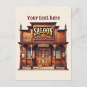 Western クール Saloonの追加メッセージ ポストカード (正面)