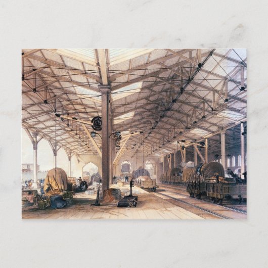 Western 素晴らし Railway：ブリストルで貨物倉庫 ポストカード (正面)