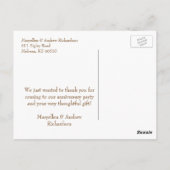 Western 結婚's Anniversary You Post Card ポストカード (裏面)