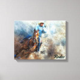 Western Art、Cowboy、Horse、Rodeo Canvas Print キャンバスプリント