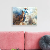 Western Art、Cowboy、Horse、Rodeo Canvas Print キャンバスプリント (インサイチュ (リビング))