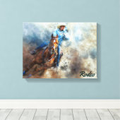 Western Art、Cowboy、Horse、Rodeo Canvas Print キャンバスプリント (インサイチュ (ウッドフロア))