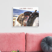 Western Art Horse Saddle Canvas Print キャンバスプリント (インサイチュ (リビング))