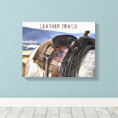Western Art Horse Saddle Canvas Print キャンバスプリント (インサイチュ (ウッドフロア))