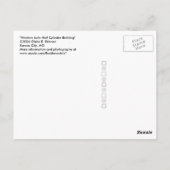 Western Auto Sign Black & White Architecture Photo ポストカード (裏面)