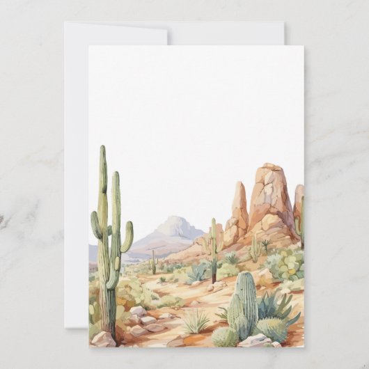 Western Baby Shower Advice Card 招待状 (裏面)