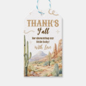 Western Baby Shower Favor Tag ギフトタグ (正面)