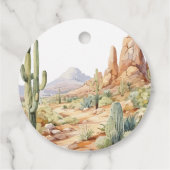 Western Baby Shower Favor Tag フェイバータグ (裏面)