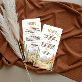 Western Baby Shower Menu Card メニュー