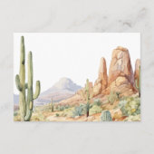 Western Baby Shower Thank You Card エンクロージャーカード (裏面)