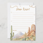 Western Birthday Message Card 招待状 (正面)