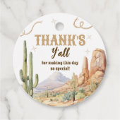 Western Birthday Thank You Tag フェイバータグ (正面)