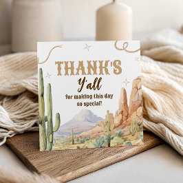 Western Birthday Thank You Tag フェイバータグ