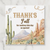 Western Birthday Thank You Tag フェイバータグ (正面)