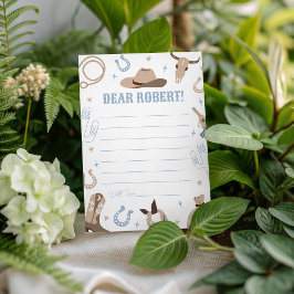 Western Birthday Time Capsule Card 招待状