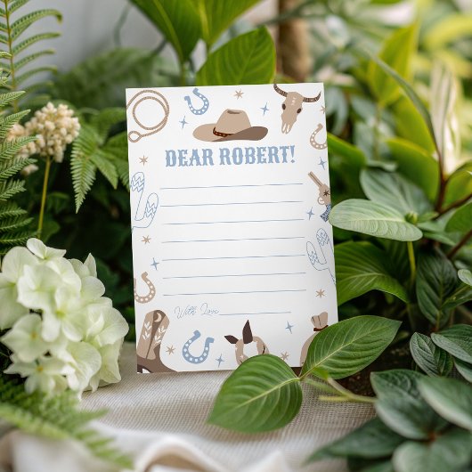 Western Birthday Time Capsule Card 招待状