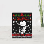 Western Biscuits And S Christmas Quote  カード (正面)