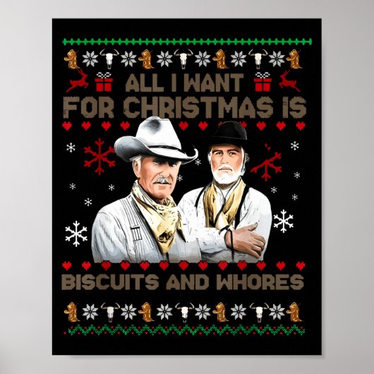 Western Biscuits And S Christmas Quote  ポスター (正面)