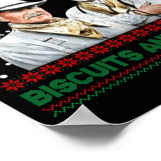 Western Biscuits And S Christmas Quote  ポスター (角)